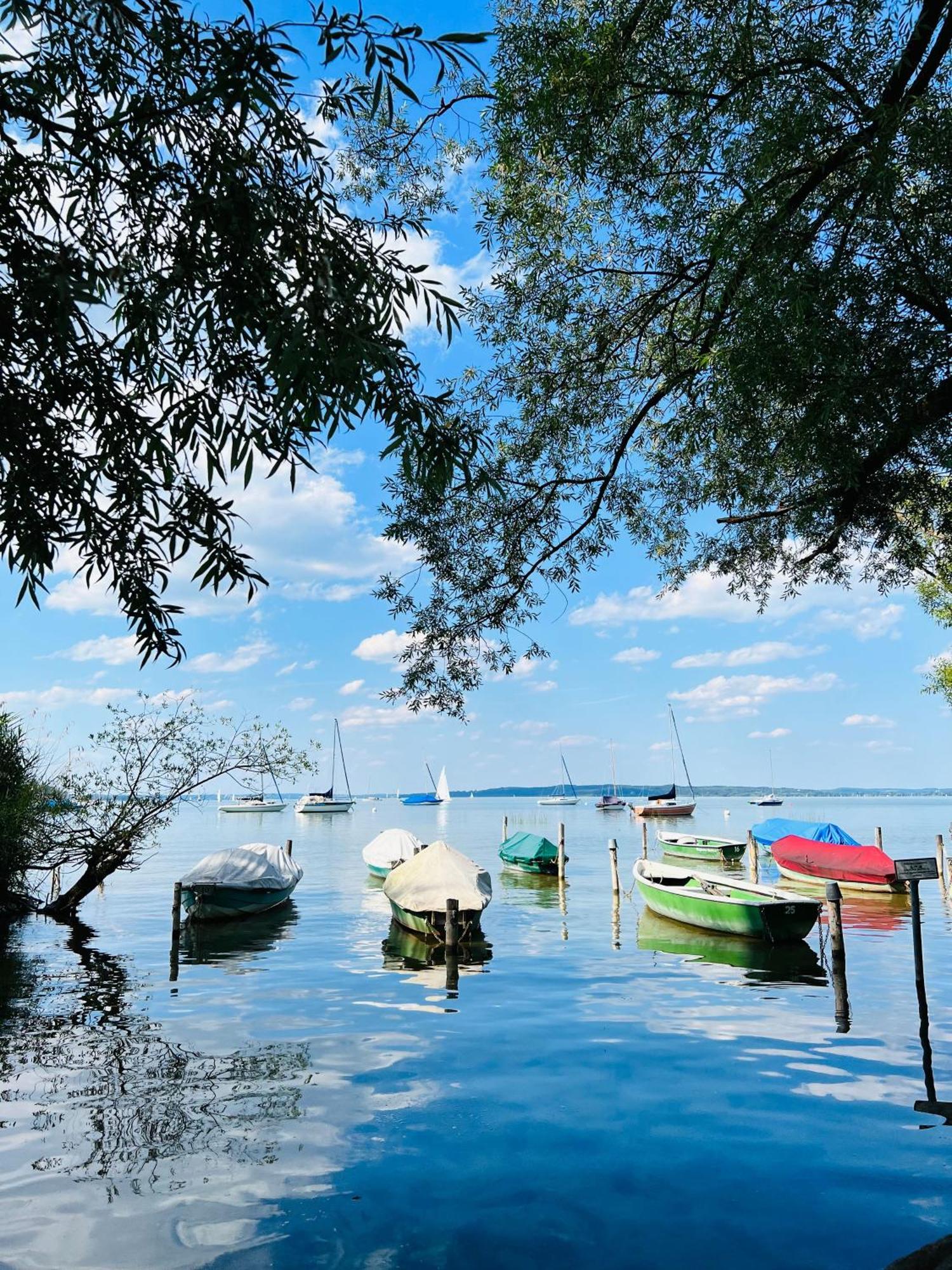 Apartamento Schlafen Im Atelier - Einzigartiges Gaestezimmer Am Ammersee Schondorf am Ammersee Exterior foto